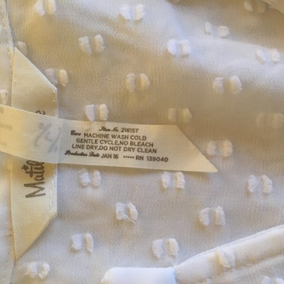 "Matilda Jane" Cream Ruffle Detail Top (L) - Picture 5 of 5